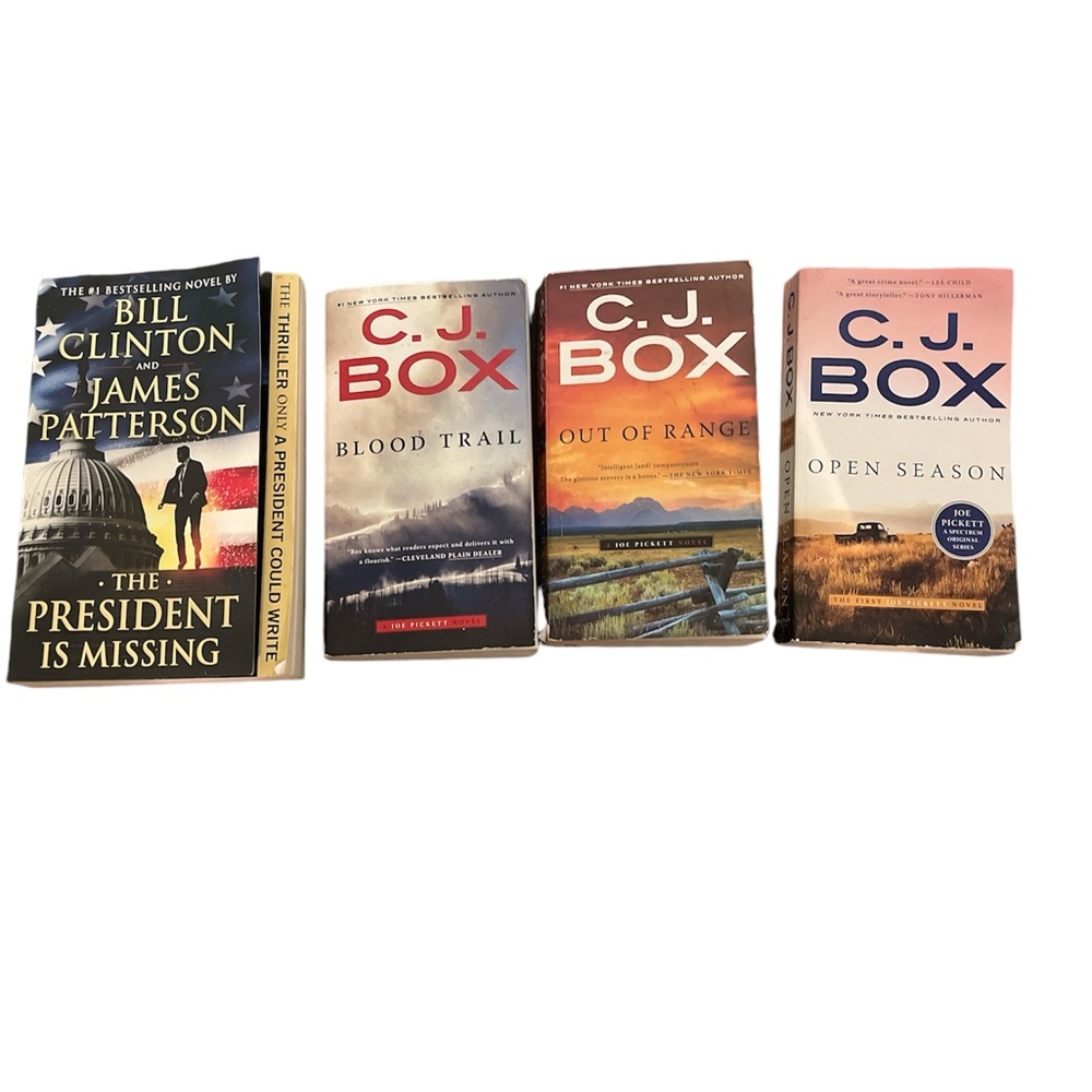 Bundle of four paper back books